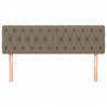 Cabeceros 2 unidades de tela gris taupe 80x7x78/88 cm 3
