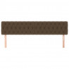 Cabeceira de cama 2 pcs tecido 90x7x78/88 cm castanho-escuro 3