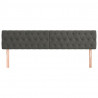 Cabeceira de cama 2 pcs veludo 100x7x78/88 cm cinzento-escuro 3