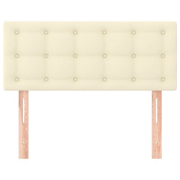 Cabecero de cuero sintético color crema 80x5x78/88 cm M 3