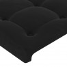 Cabeceira de cama veludo 80x5x78/88 cm preto 4