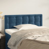 Cabeceira de cama veludo 80x5x78/88 cm azul 1