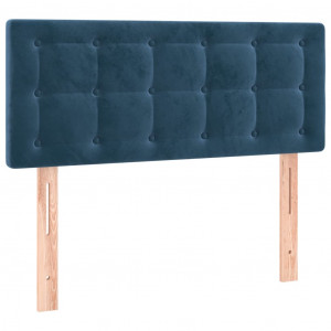 Cabeceira de cama veludo 80x5x78/88 cm azul H