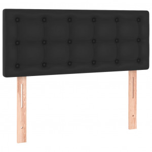Cabeceira de cama couro artificial 100x5x78/88 cm preto H