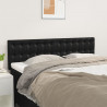 Cabeceira de cama 2 pcs couro artificial 72x5x78/88 cm preto 1