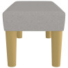 Banco 70x30x30 cm tecido cinzento-claro 4