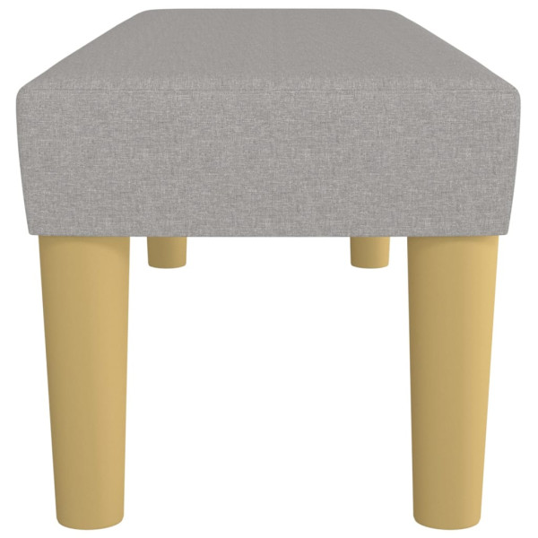 Banco 100x30x30 cm tecido cinza-claro M 4