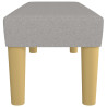 Banco de tela gris claro 100x30x30 cm 4