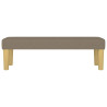 Banco de tela gris taupe 100x30x30 cm 3
