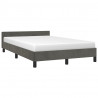 Estructura cama con cabecero terciopelo gris oscuro 120x200 cm 3