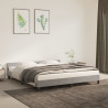 Estrutura de cama sem colchão 160x200 cm veludo cinzento-claro 1