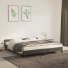 Estrutura de cama sem colchão 180x200 cm veludo cinzento-escuro 1