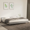 Estrutura de cama sem colchão 200x200 cm veludo cinzento-claro 1