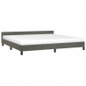 Estrutura de cama sem colchão 200x200 cm veludo cinzento-escuro 3