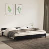 Estrutura de cama sem colchão 200x200 cm veludo preto 1