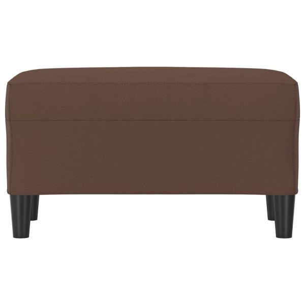 Banco de couro sintético marrom 70x35x41 cm M 3