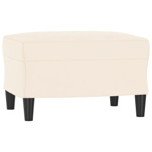 Banco 70x35x41 cm veludo cor creme H