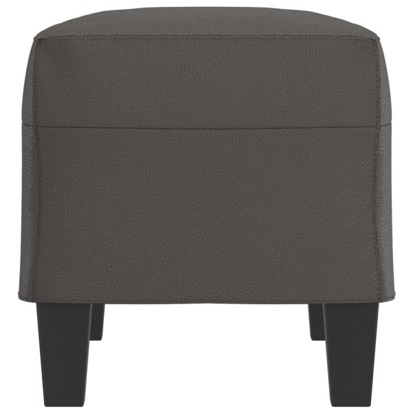 Bancos de couro sintético cinza 70x35x41 cm M 4