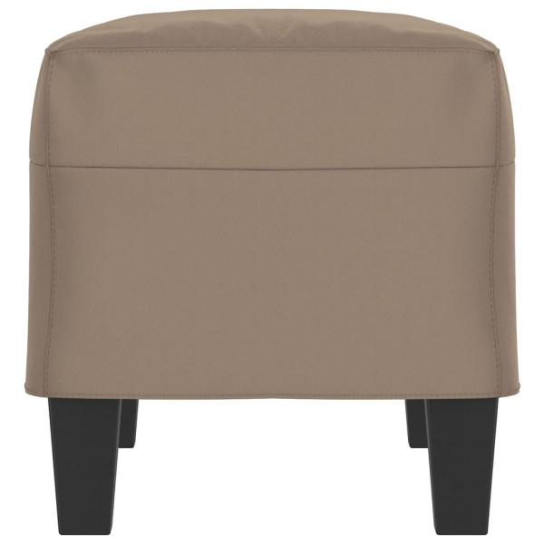 Banco de tecido de microfibra cinza taupe 70x35x41 cm M 4