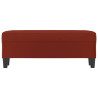 Banco de couro sintético vermelho vinho vermelho 100x35x41 cm 3