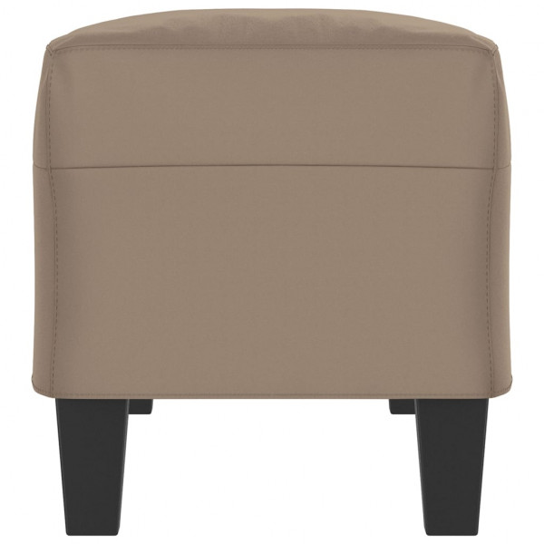 Banco de tela de microfibra gris taupe 100x35x41 cm M 4