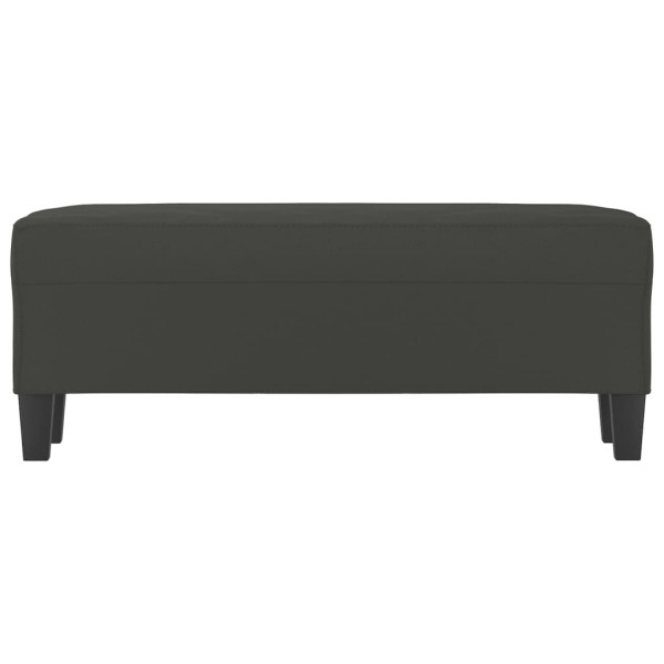 Banco de tecido de microfibra cinza escuro 100x35x41 cm M 3