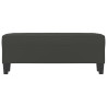 Banco de tela de microfibra gris oscuro 100x35x41 cm 3