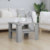 Mesa de centro de madera contrachapada gris Sonoma 60x60x42 cm 1