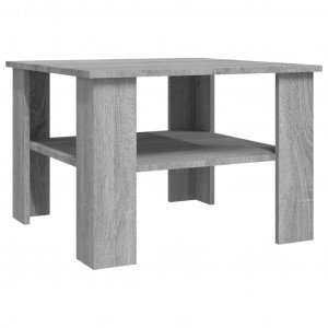 Mesa de centro de madera contrachapada gris Sonoma 60x60x42 cm H