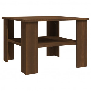 Mesa centro 60x60x42 cm derivados de madeira carvalho castanho H