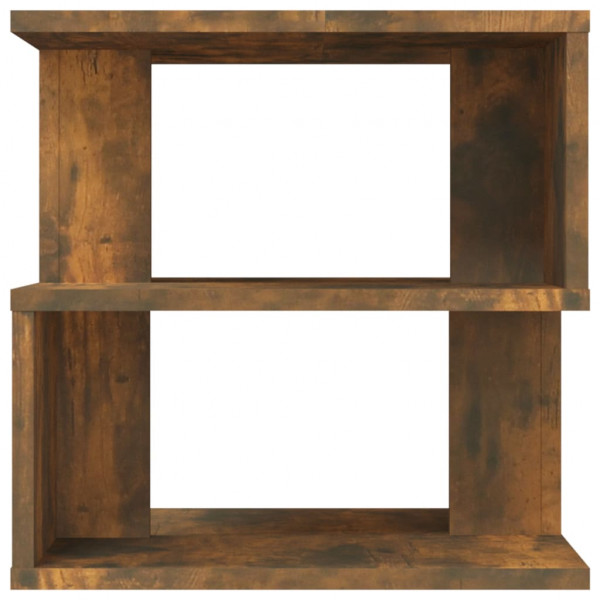 Mesa auxiliar madera contrachapada roble ahumado 40x40x40 cm M 3