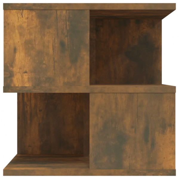 Mesa auxiliar madera contrachapada roble ahumado 40x40x40 cm M 4