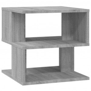 Mesa auxiliar de madera contrachapada gris Sonoma 40x40x40 cm H