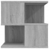 Mesa auxiliar de madera contrachapada gris Sonoma 40x40x40 cm 4