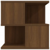 Mesa de apoio 40x40x40 cm derivados madeira carvalho castanho 4
