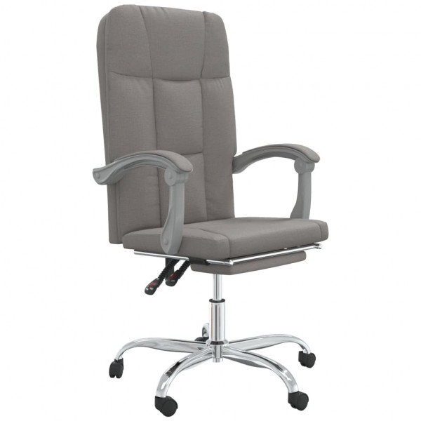 Silla de oficina reclinable de tela gris taupé M 2