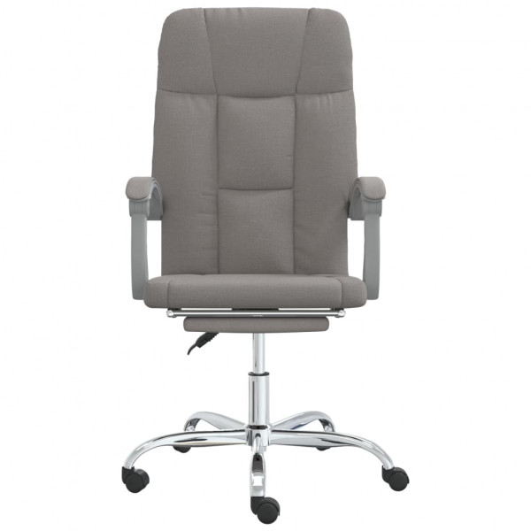 Silla de oficina reclinable de tela gris taupé M 3