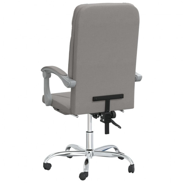 Silla de oficina reclinable de tela gris taupé M 5