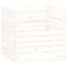 Compostor 80x80x78 cm madeira de pinho maciça branco 2