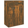 Mueble zapatero madera contrachapada roble ahumado 60x35x84 cm 2