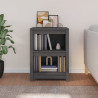 Estantería madera maciza de pino gris 50x35x68 cm 3