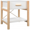Mesitas de noche 2 uds madera contrachapada blanco 42x38x45 cm 2