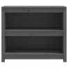 Estantería madera maciza de pino gris 80x35x68 cm 5