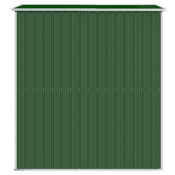Abrigo de jardim 192x191x223 cm aço galvanizado verde M 5