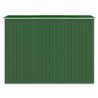 Cobertizo de jardín acero galvanizado verde 192x274x223 cm 5