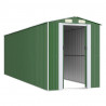 Abrigo de jardim 192x606x223 cm aço galvanizado verde 3