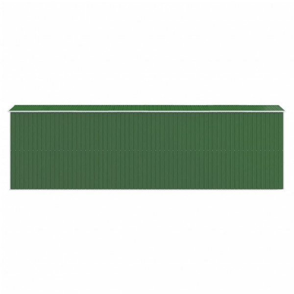 Abrigo de jardim 192x689x223 cm aço galvanizado verde M 5