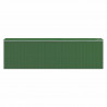 Cobertizo de jardín acero galvanizado verde 192x689x223 cm 5