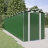 Cobertizo de jardín acero galvanizado verde 192x938x223 cm 1
