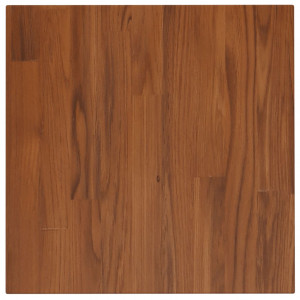 Tablero de mesa cuadrada madera roble marrón oscuro 40x40x1.5cm H